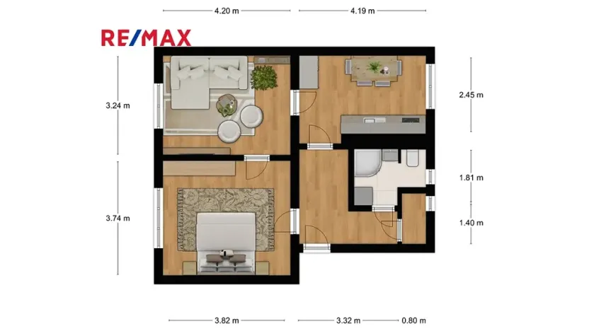 Prodej bytu 2+1, Slaný, Smetáčkova, 50 m2