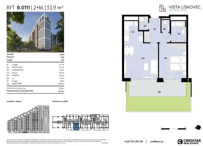 Prodej bytu 2+kk, Brno, 52 m2