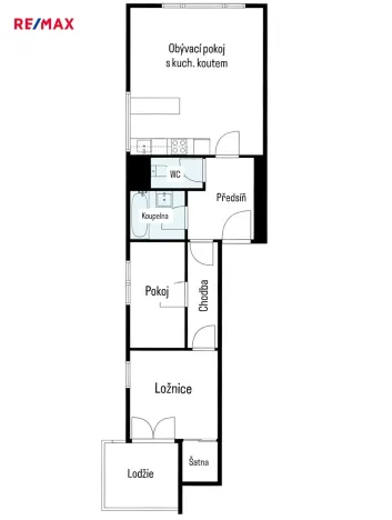 Prodej bytu 3+kk, Praha - Kamýk, Mariánská, 65 m2