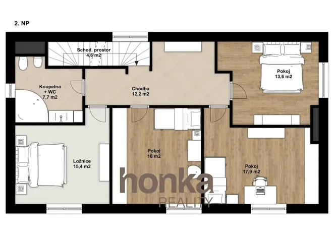 Pronájem rodinného domu, Kosoř, K Lomu, 263 m2