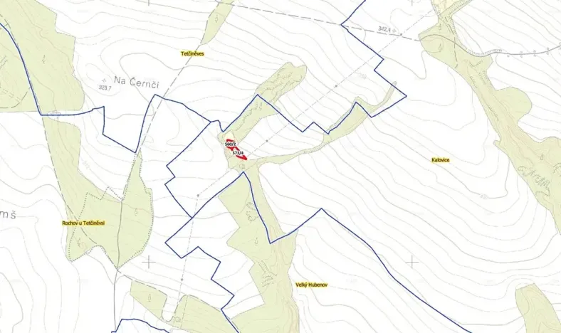 Prodej louky, Úštěk, 1632 m2