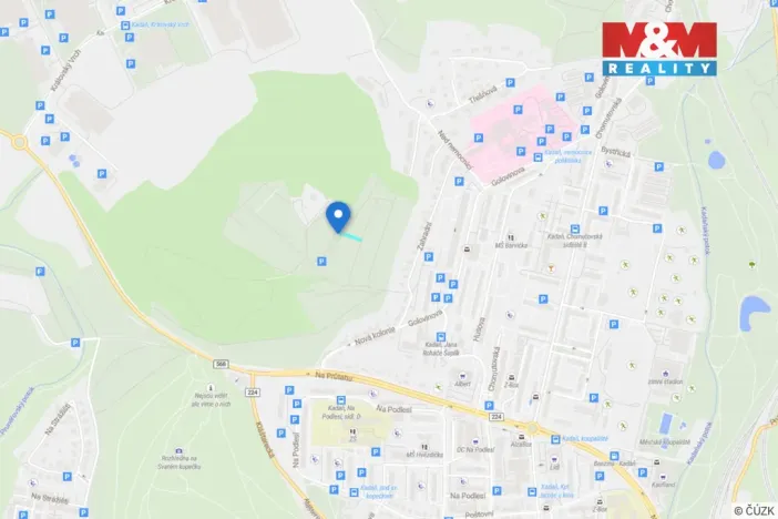 Prodej zahrady, Kadaň, 541 m2