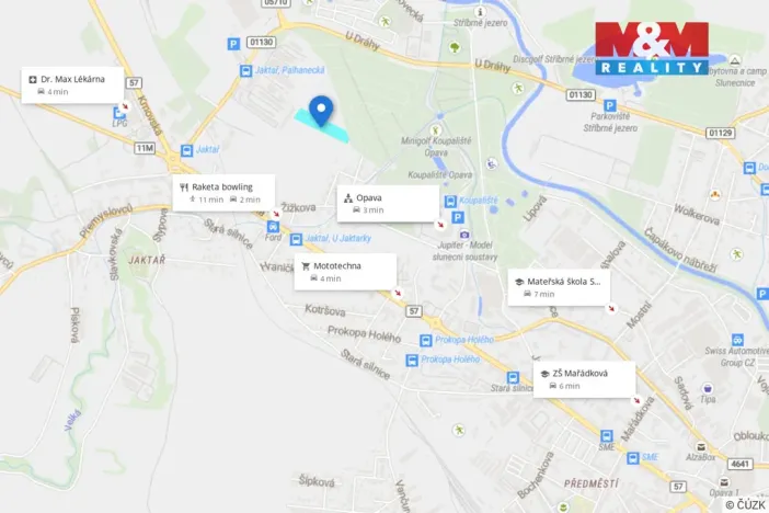 Prodej pozemku pro bydlení, Opava, Žižkova, 9449 m2