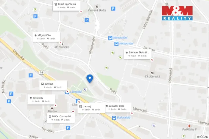 Prodej bytu 2+1, Jablonec nad Nisou, Liberecká, 62 m2