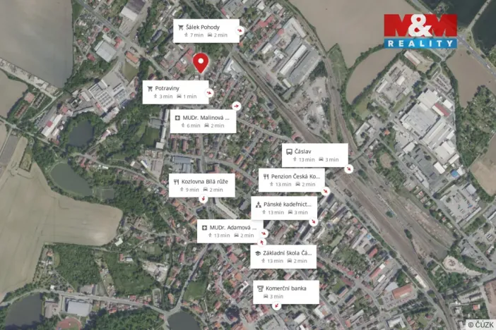 Pronájem bytu 1+kk, Čáslav - Čáslav-Nové Město, Pražská, 27 m2