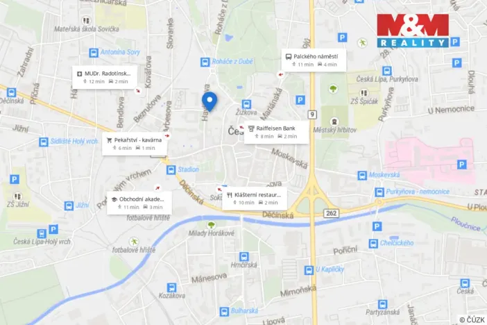 Pronájem bytu 2+kk, Česká Lípa, Havlíčkova, 41 m2