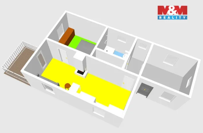 Prodej chaty, Samopše, 86 m2