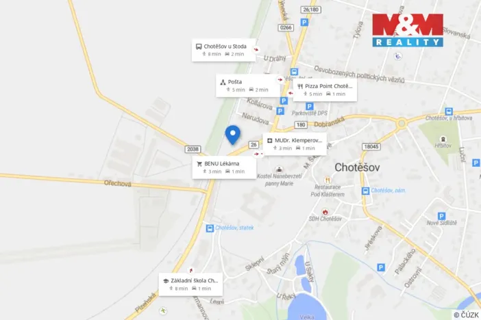 Pronájem bytu 2+1, Chotěšov, Plzeňská, 43 m2