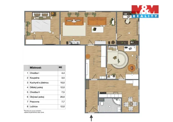 Prodej bytu 4+1, Volary, Sídl. Míru, 80 m2