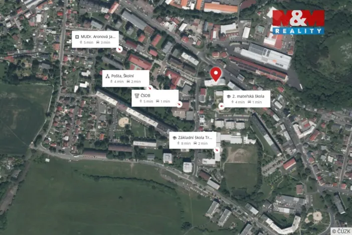 Prodej bytu 1+1, Karlovy Vary - Stará Role, Školní, 35 m2