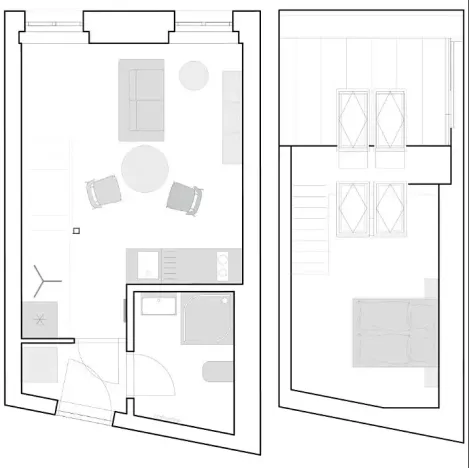 Pronájem bytu 1+kk, Brno, Poštovská, 39 m2