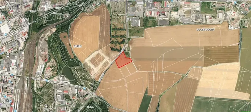 Prodej pole, Cheb, Nižnětagilská, 17000 m2