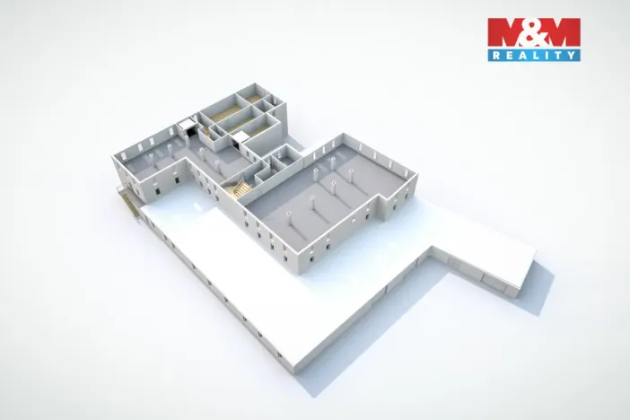 Prodej výrobních prostor, Jílové, Teplická, 3160 m2