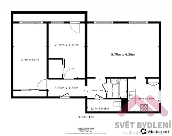Prodej bytu 3+1, Praha - Troja, Písečná, 80 m2