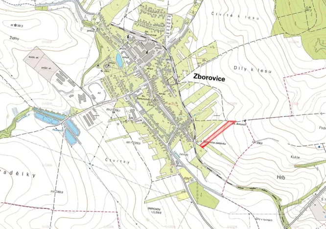 Prodej podílu pole, Zdounky, 2520 m2