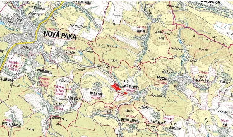 Prodej pole, Nová Paka, 30958 m2