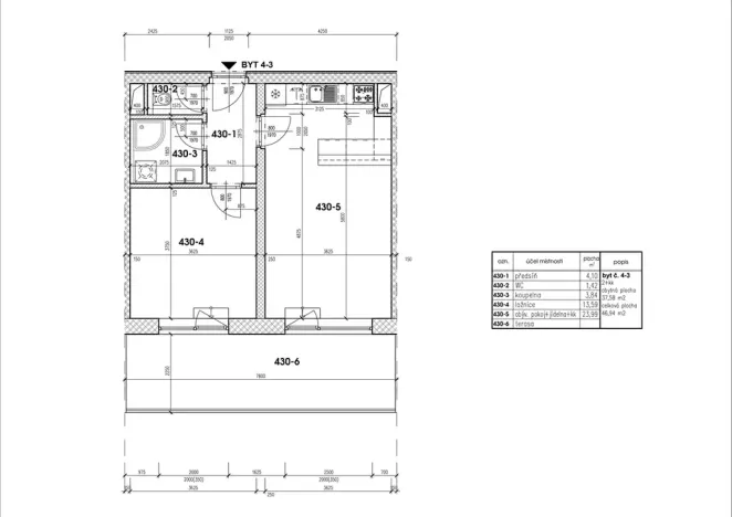 Prodej bytu 2+kk, Třešť, Nádražní, 51 m2