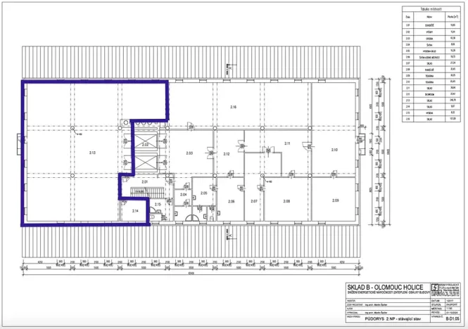 Pronájem skladu, Olomouc, Holická, 251 m2