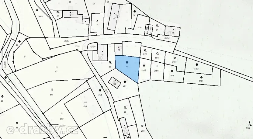 Dražba pozemku pro bydlení, Dubá, 226 m2