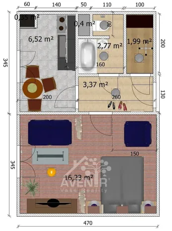 Prodej bytu 1+1, Desná, Krátká, 32 m2