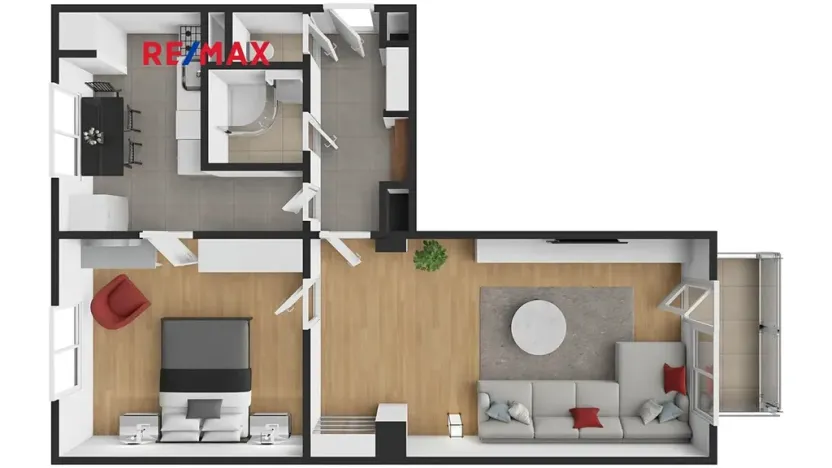Prodej bytu 2+1, Praha - Hloubětín, Poděbradská, 51 m2