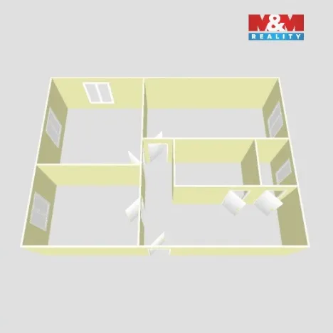 Prodej bytu 2+1, Chomutov, Kamenná, 68 m2