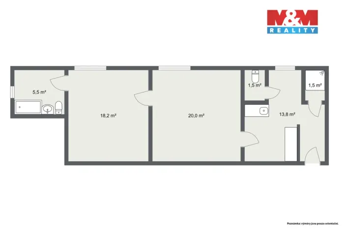 Prodej bytu 2+1, Jáchymov, K Lanovce, 60 m2