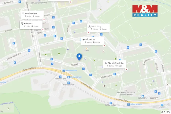 Prodej bytu 3+1, Praha - Modřany, Vitošská, 76 m2