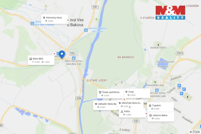 Prodej bytu 2+1, Bakov nad Jizerou - Malá Bělá, 66 m2