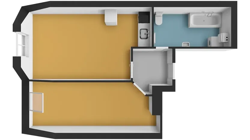 Pronájem bytu 2+kk, Olomouc, Javoříčská, 47 m2