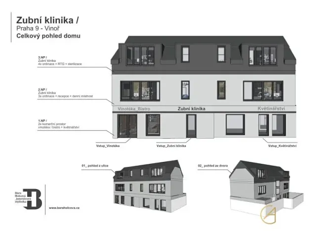 Pronájem ordinace, Praha - Vinoř, Mladoboleslavská, 97 m2