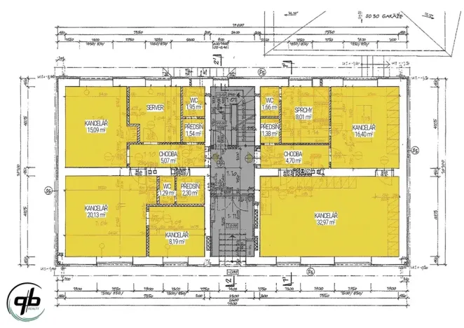 Pronájem kanceláře, Ostrava, Františky Stránecké, 118 m2