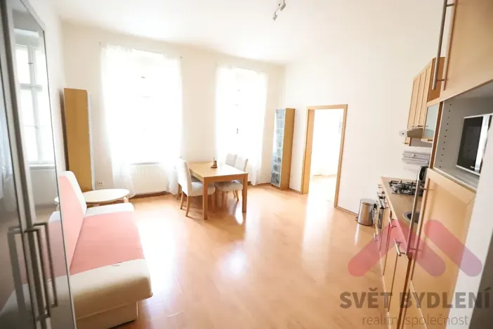 Pronájem bytu 2+kk, Praha - Nové Město, Koubkova, 52 m2