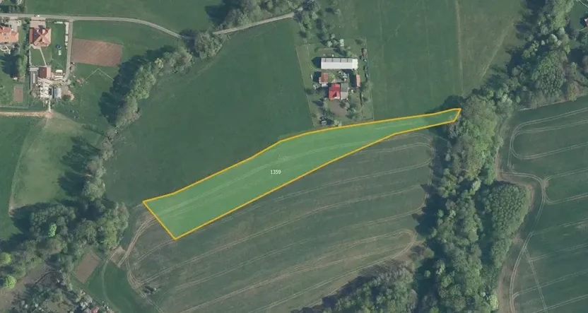 Prodej pole, Střítež, 8695 m2