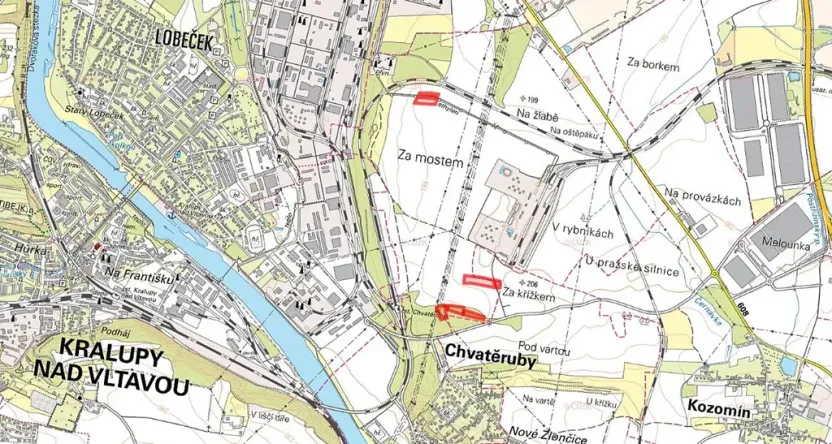 Prodej pole, Chvatěruby, 13562 m2