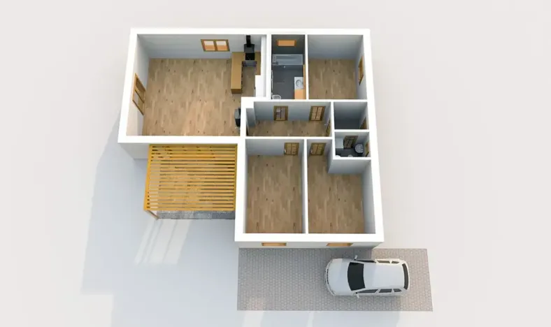 Prodej rodinného domu, Kounice, 105 m2