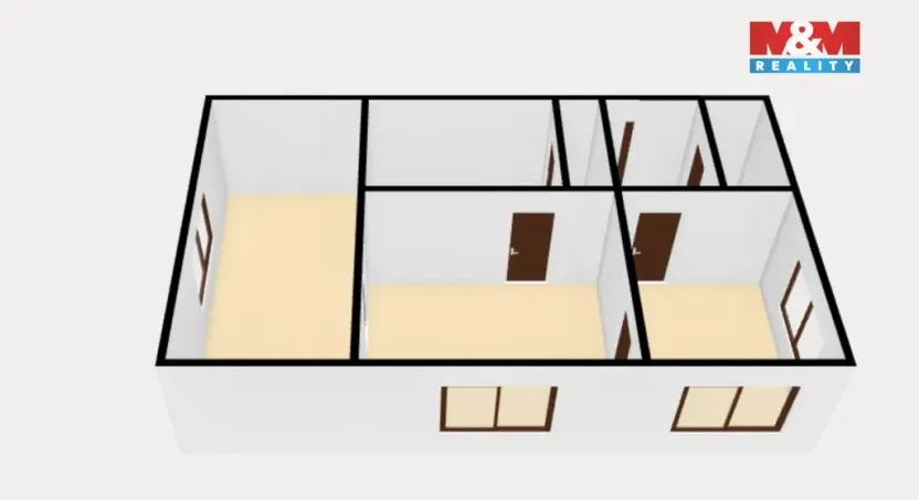 Pronájem bytu 2+1, Letohrad, Jilemnického, 70 m2