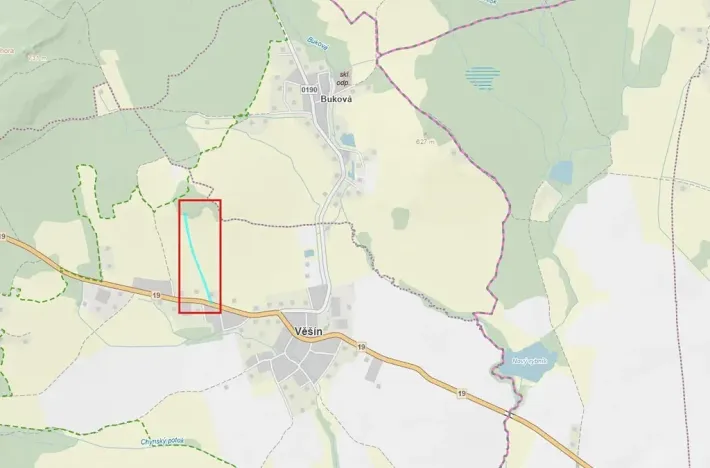 Prodej pole, Věšín, 6465 m2