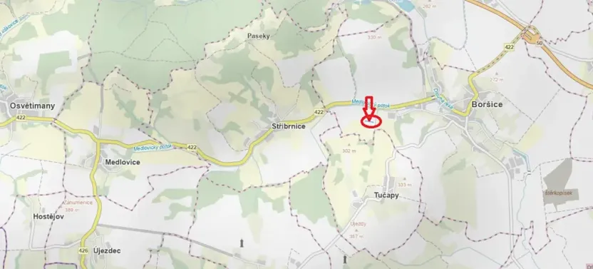 Prodej sadu/vinice, Boršice, 1478 m2