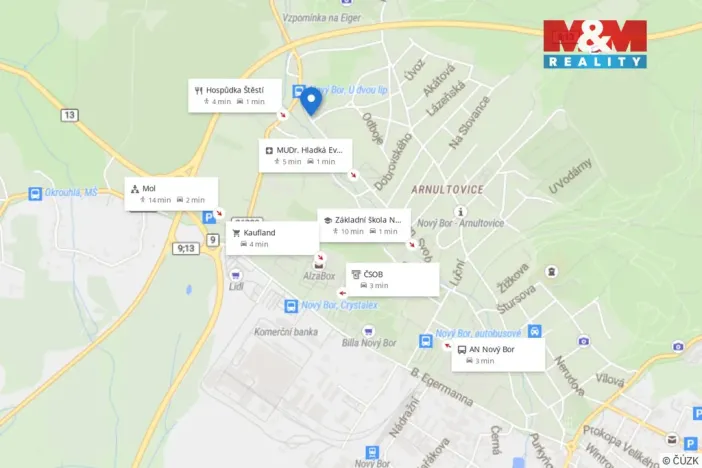 Prodej bytu 3+1, Nový Bor - Arnultovice, Gen. Svobody, 90 m2