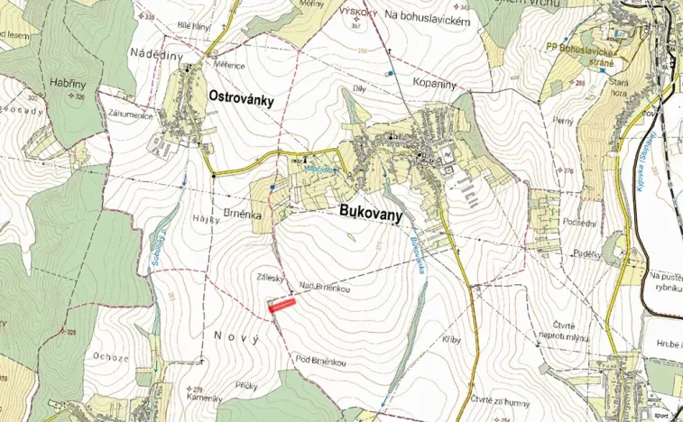 Prodej pole, Bukovany, 4230 m2