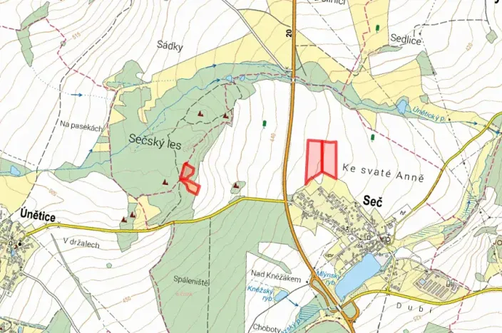 Prodej pole, Seč, 32099 m2