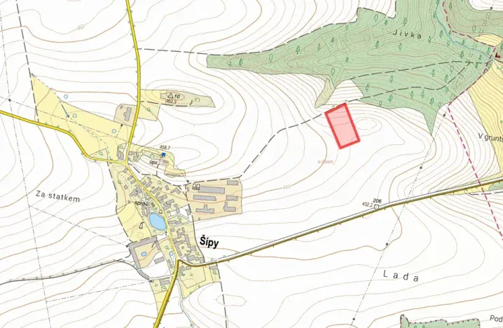 Prodej pole, Šípy, 11600 m2