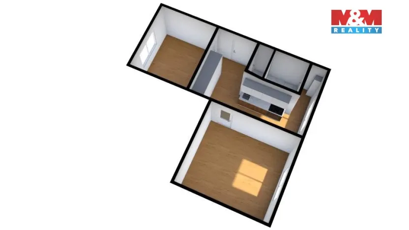 Prodej bytu 2+1, Klášterec nad Ohří, Školní, 50 m2