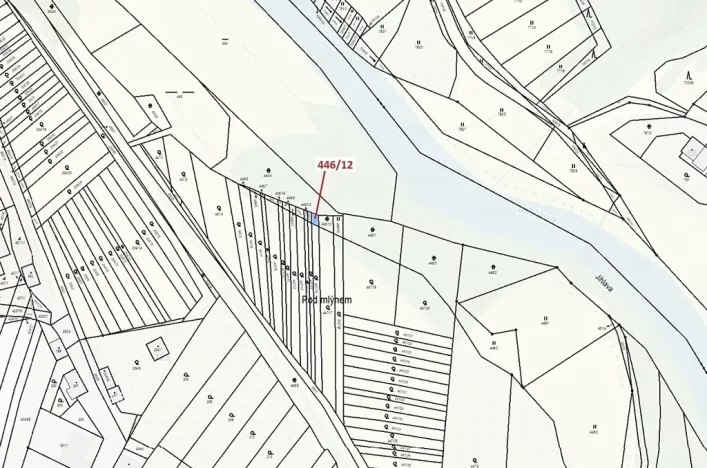 Dražba pozemku, Ivančice, 24 m2
