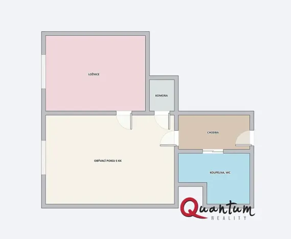 Pronájem bytu 2+kk, Praha - Modřany, Urbánkova, 41 m2