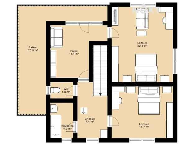 Prodej rodinného domu, České Budějovice, St. Čečka, 132 m2