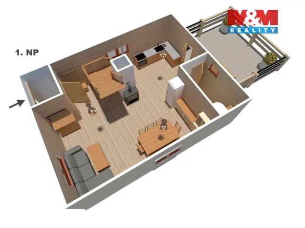 Prodej chaty, Střížovice, 65 m2