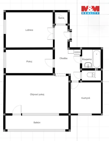 Prodej bytu 3+1, Ostrava - Muglinov, Vdovská, 70 m2