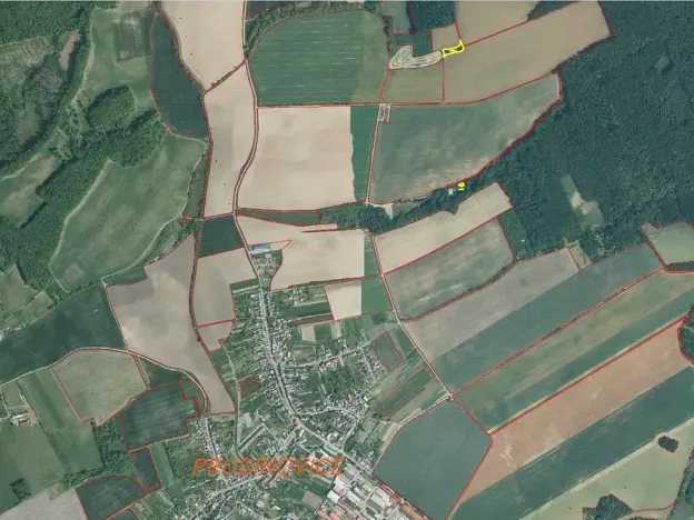 Dražba pozemku, Prusinovice, 2368 m2